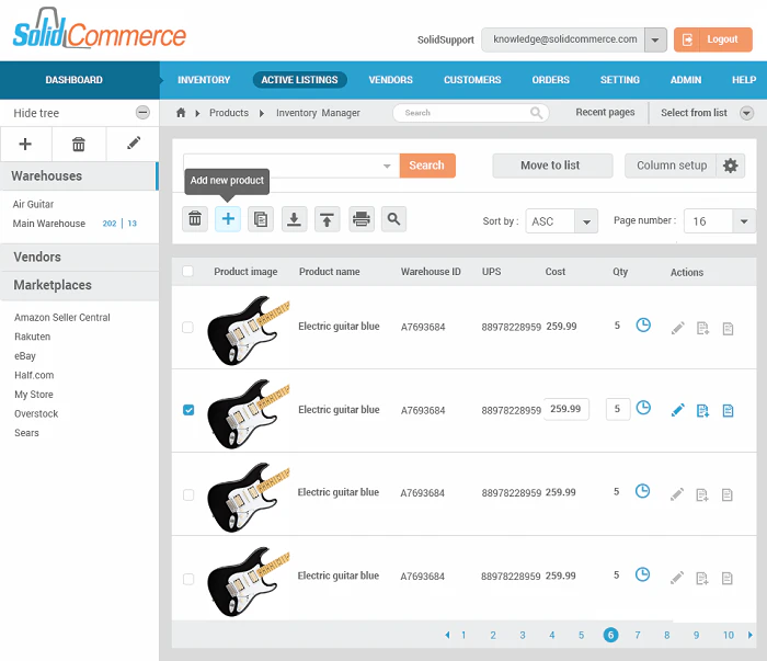 screenshot of Solid Commerce